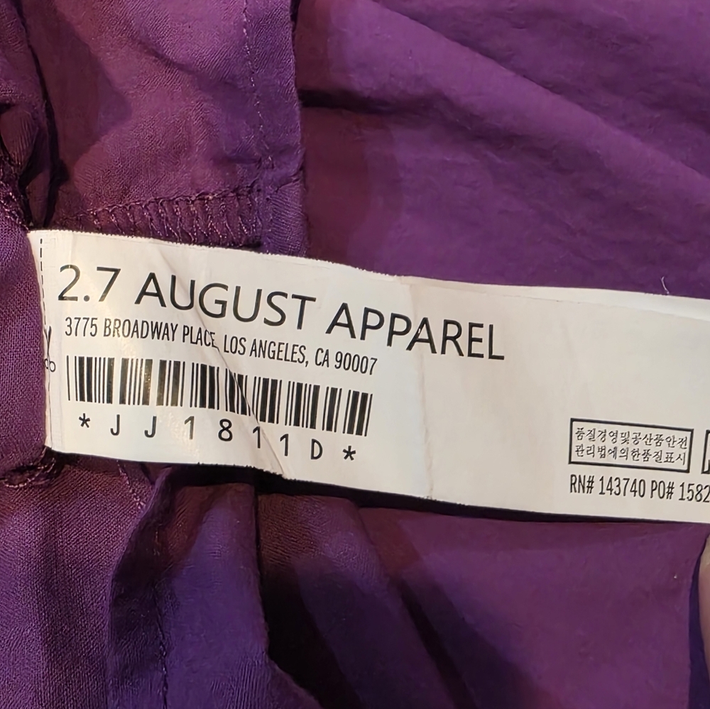 ENGLISH FACTORY TIERED‎ PUFF SLEEVE DRESS PURPLE M - Picture 9 of 15